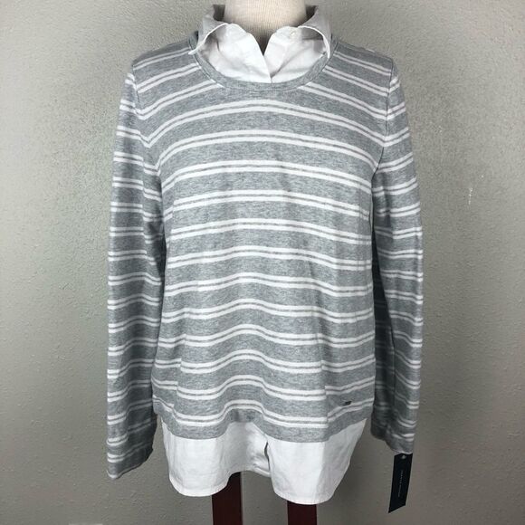 NWT Tommy Hilfiger Long Sleeve Top Size Large - Picture 1 of 8